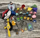 Vintage Pokemon Burger King Toy Lot w/ Keychain Spinners etc