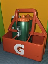 Gatorade 6 Pack Holder Carrier for Six 32oz Squeeze Bottles w/ 4 Water Bottle Y 