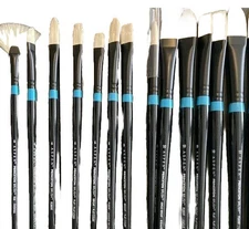 Professional Oil Paintbrushes Lot Of 20 Brushes