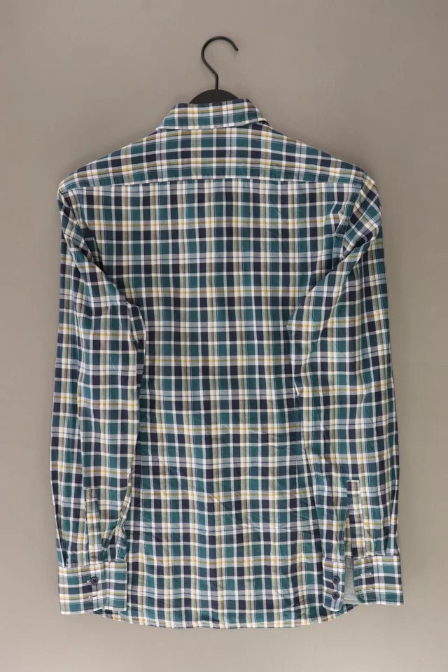 ⭐ BOSS by Hugo Boss camicetta per uomo taglia 50, M a quadri verde di cotone ⭐ - Immagine 2 di 4