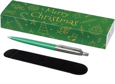 PARKER - Jotter ballpoint pen with Velvet Pouch in Gift Box - black ink - green