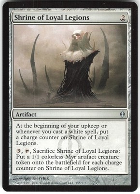 Shrine of Loyal Legions 155 New Phyrexia NPH U MTG Magic The Gathering U LP