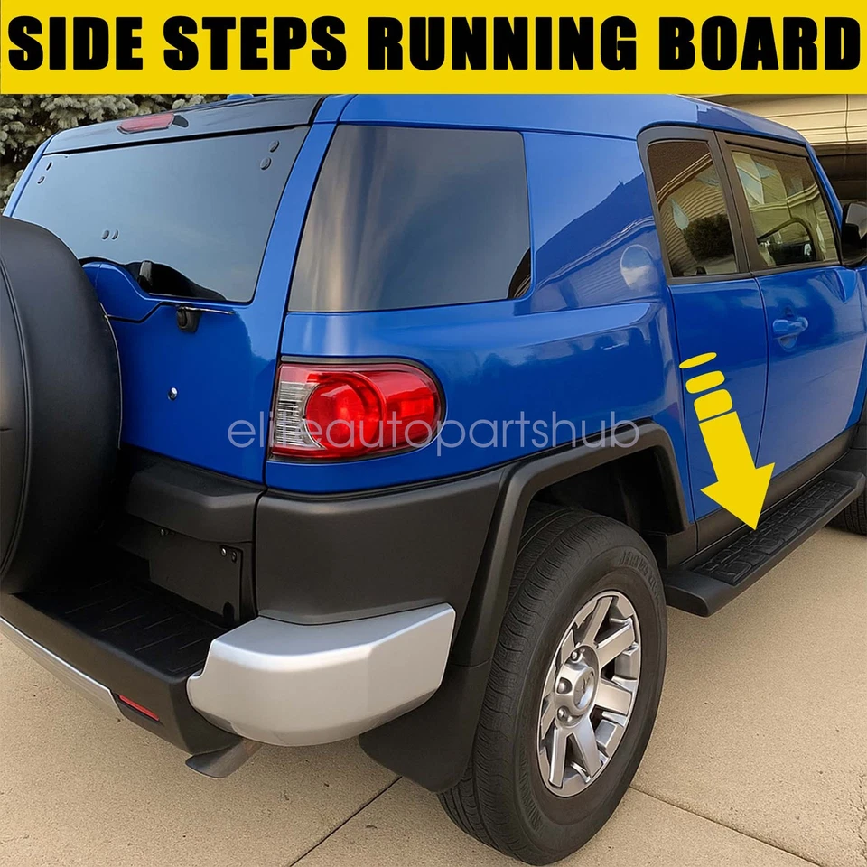 (Par) Escalones laterales para estriberas izquierda y derecha Toyota FJ Cruiser 2007-2014 Foto 4 de 4