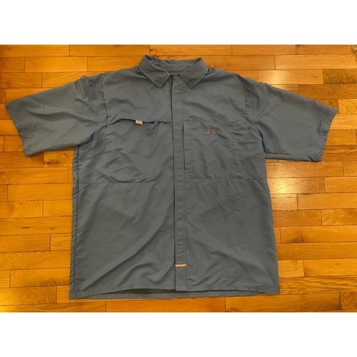 Chemise Columbia GRT Homme Bleue Manches Longues Taille XL - Nylon, Boutonnage, Aérations Pêche