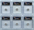 6 x 1 Gram .999 Silver Lucky Vegas Round | ICG MS70