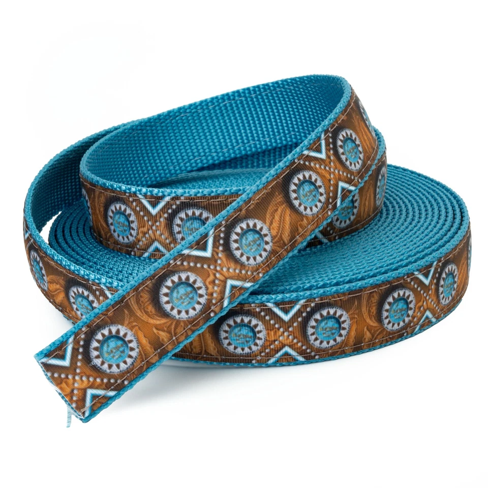 Cinta de montar Country Brook Design® de 3/4 pulgadas con correas de nailon azul hielo, 50 yardas Foto 4 de 4