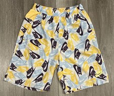 Nike Sportswear Multicolor Icon Logo Printed Swim Sport Shorts Kids Sz XL