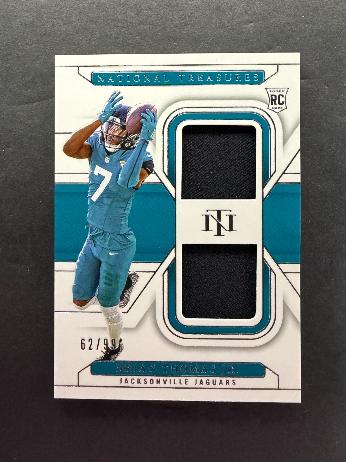 Brian Thomas Jr 2024 Panini National Treasures Rookie Dual Patch /99 #RDM-BTJ