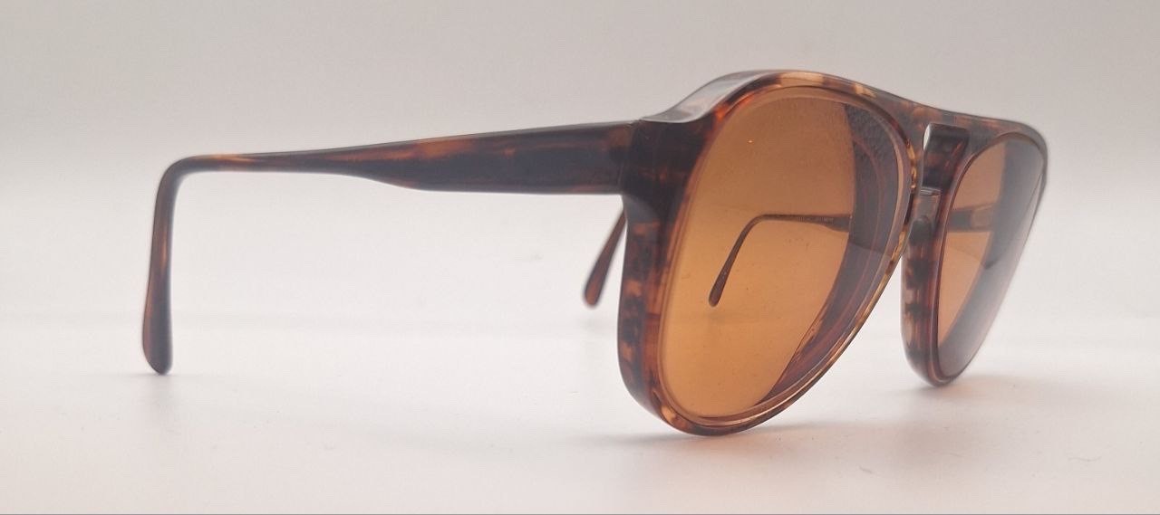 Vintage Adonis Tortoise Translucent Pilot Sunglas… - image 1