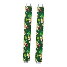 Refrigerator Door Handle Covers Set of 2 St. Patrick's Day Green Cleaver Leaf