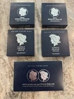 2024 Morgan & Peace Silver Dollar BOX & COA Only 5 Boxes - No coins or Capsules