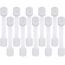 Safety Cabinet Locks - 10 Pack Baby Proofing Latches to Drawer Door Fridge ...