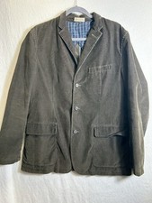 Vintage J Crew Corduroy Blazer Sport Coat Mens Brown Jacket Academia Preppy Sz L