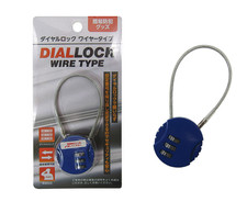 Blue Combination Cable Lock Mini 4-Digit Dial Security Wire for Luggage Backpack