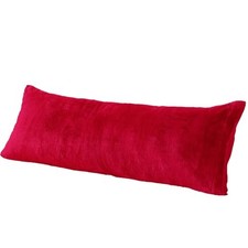 Sherpa Body Pillow Cover, Ultra Soft Faux Fur Body 20" x 54" Sherpa Red