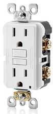 Leviton GFNT1-W SmartlockPro Slim GFCI Outlet...