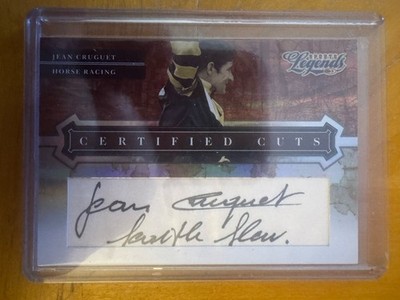 2008 Donruss Americana Sports Legends Certified Cuts Cut Jean Cruguet Auto 0l1