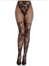 Leg Avenue Dahlia Over The Knee Tights [9237]