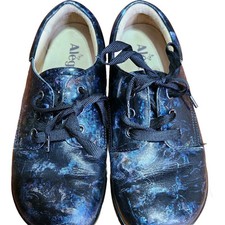 Alegria KIM 148 Slip Resistant Comfort Shoe EU 36 Black Iridescent Floral