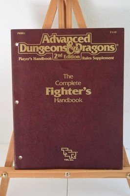 1989 TSR A D & D 2nd Edition PHBR1 2110 The Complete Fighter's Handbook (G)