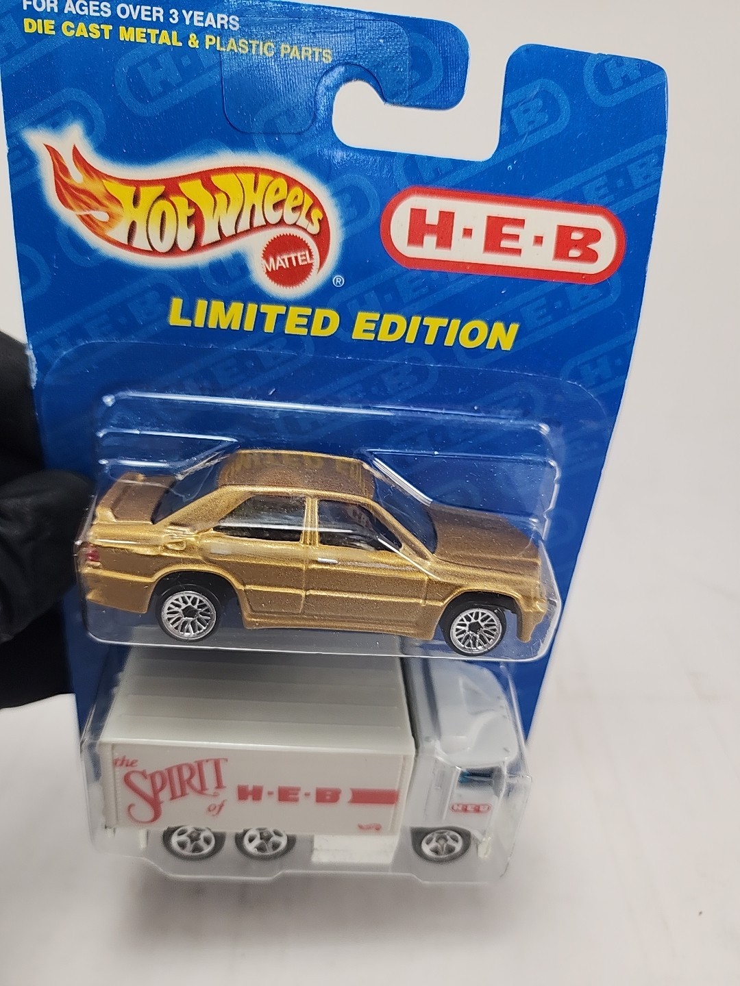 Vintage Hot Wheels H-E-B  Limited Edition 2 Pack Hauler And Mercedes 1997