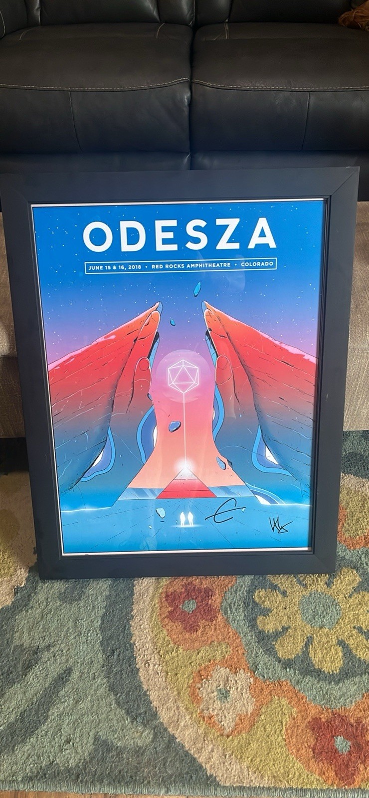 Odesza 2018 Red Rocks Concert Poster
