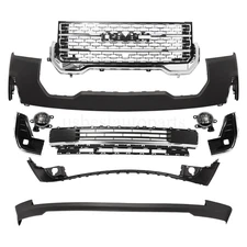 Front Bumper assembly W/O Sensor Holes For 2020 2021 2022 2023 GMC Acadia Denali