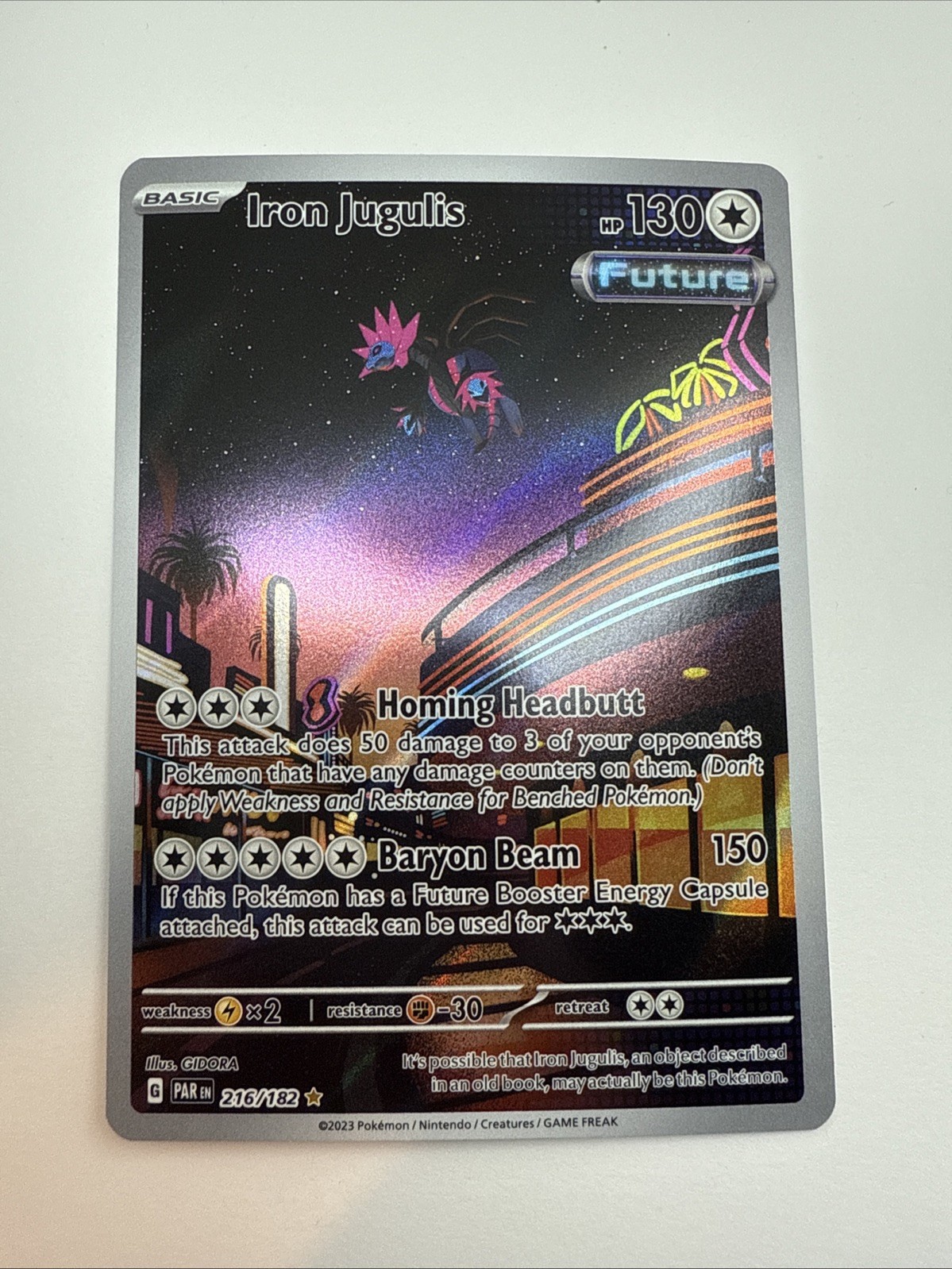 Iron Jugulis 2023 Scarlet & Violet: Paradox Rift #216/182 Illustration Rare Price Guide - Sports Card Investor Iron Jugulis 2023 Scarlet & Violet: Paradox Rift #216/182 Illustration Rare Price Guide - Sports Card Investor
