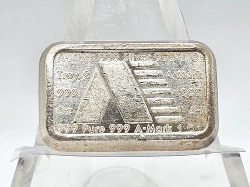 1oz .999 Fine Silver U.S.V.I. Ingot Co. "A-Mark Stacker" Bar #4