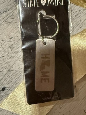 State Mine Louisiana Metal Home Keychain Key Chain NEW In Package GIFT