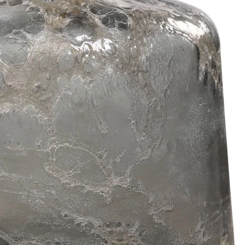 Uttermost Storm Charcoal Taupe Silver Glass Bottles Set of 2 - Picture 3 of 3