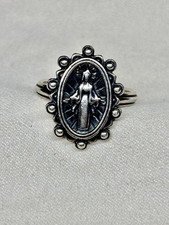 James Avery Virgin Mary Ring Sterling Silver 925 Size 9 Religious Catholic 