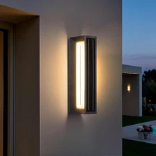 Solar Outdoor Sconce Dusk to Dawn Solar Porch Wall Light IP54 Waterproof Exte...