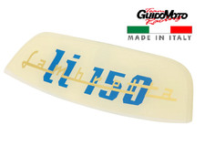 TARGHETTA  POSTERIORE LAMBRETTA LI150 ORO  BLU INNOCENTI 278VLA195