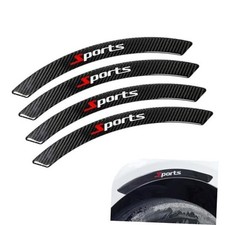 Car Fender Protector, 2PCS Carbon Fiber Wheel Arch 4 PCS Black Sport
