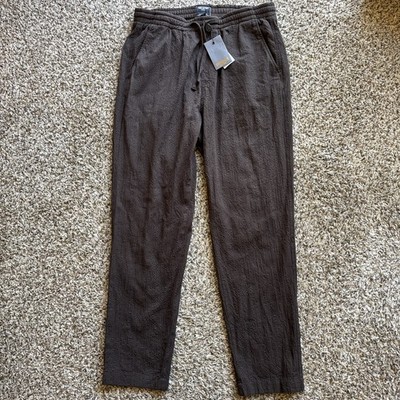 Todd snyder Men's Brown tonal Seersucker weekend pant Medium NWT $168