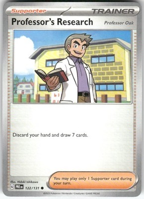 Professor's Research [Professor Oak] 122/131 Prismatic Evolutions Pokemon NM