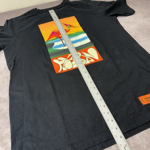 Heron Preston Graphic Cotton T-Shirt Men Size Large - Picture 6 of 10