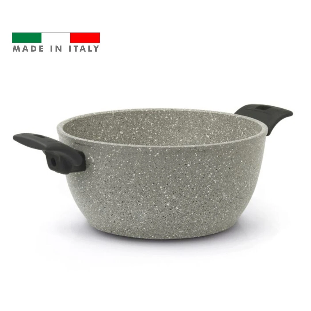 5.6qt Flonal Granit Non-Stick Cooking Pot Stockpot Deep Stew Chili Pot Induction
