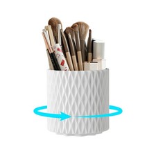 Makeup Brush Holder Organizer, 360 Rotating 5-Slot Make up Brushes Cup for C...