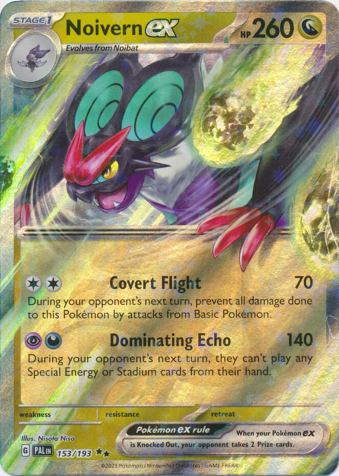 Pokemon Noivern ex - 153/193 - Double Rare NM-Mint Paldea Evolved