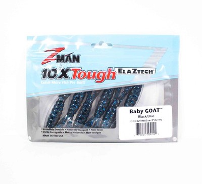 Zman Soft K�der Baby Goat 3 Zoll 6/Pack Black Blue (4141)