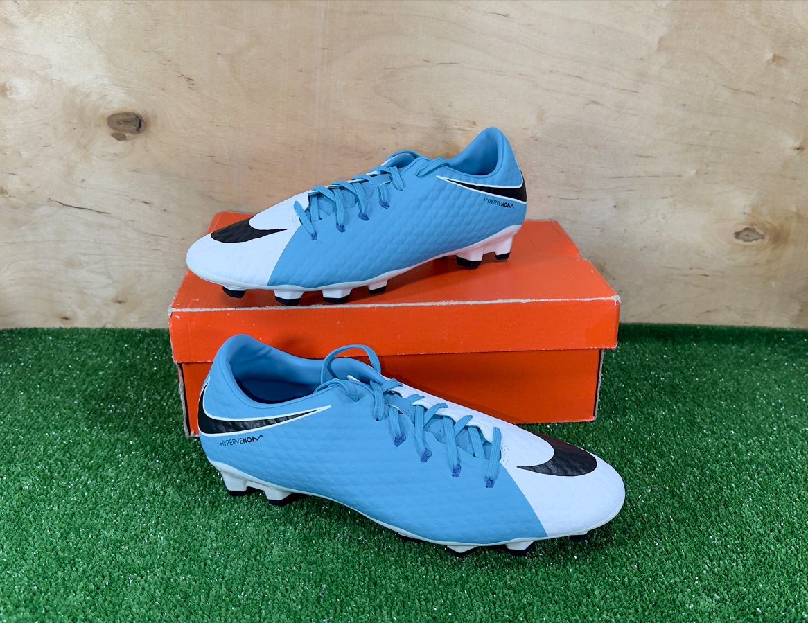 Nike Hypervenom Phelon III FG 852556-104 White boots Cleats mens
