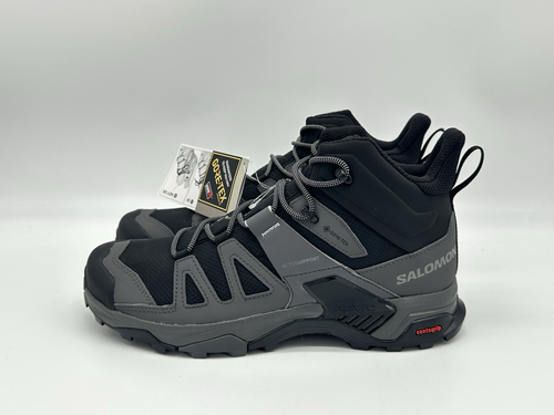 Salomon X Ultra 4 Mid GTX Men's Size 9 Outdoor Hiking Boots Black Magnet 413834 - 第 1/10 張圖片
