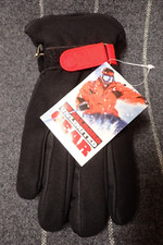Vintage NWT Marlboro Unlimited Gear Black Winter Fleece Gloves Size Small