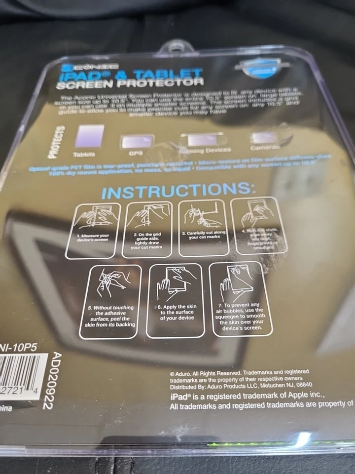 Aconic Screen Protector For iPad & Tablet. Screen up to 10.5in. - Image 4 of 4