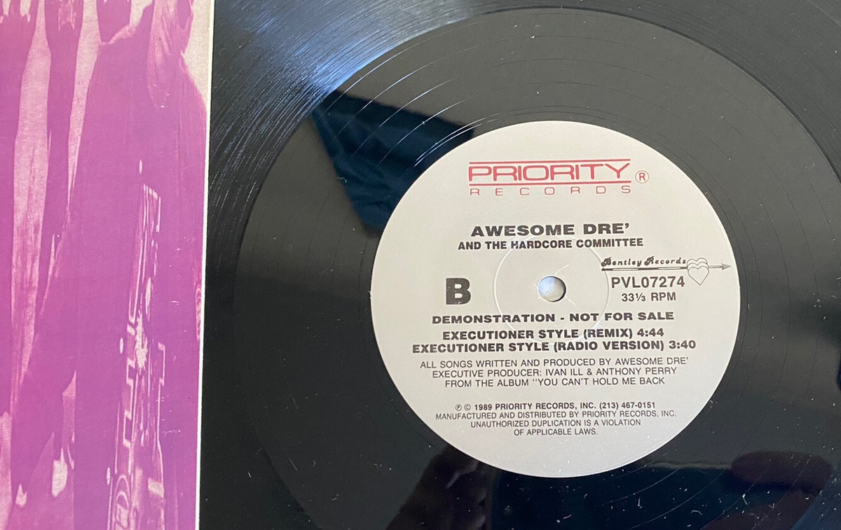 AWESOME DRE AND THE HARDCORE COMMITTEE LP FRANKLY SPEAKING 12