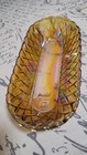 Indiana Glass Pretzel Amber Carnival Glass Oval Celery Dish Relish Tray Vintage — photo 3