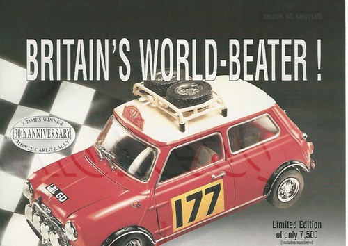 1994 CORGI advertisement for MINI COOPER S Mk1 model, British advert - Picture 2 of 3