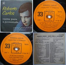 ROBERTO CARLOS LOUIS ARMSTRONG OL' MAN MOSE 1965 4-TRCKS EP ORIG BRAZIL 1ST PRS!